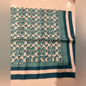 Coach logo silk scarf - NWT